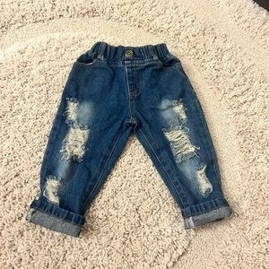 Size 80 (12m) ripped jeans